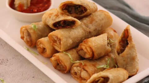 Food Recipes Street Style Spring Rolls