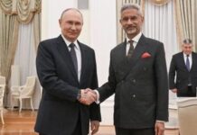 भारत के विदेश मंत्री एस जयशंकर ने रूसी राष्ट्रपति व्लादिमीर पुतिन से मुलाकात की