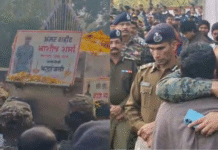 नक्सली हमले में शहीद हुए नरसिंहपुर के आशीष शर्मा को अंतिम सलाम, रो पड़े साथी जवान