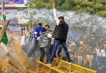 यूथ कांग्रेस का प्रदर्शन भड़क उठा, फसल मुआवजे पर दिया जोर, सीएम हाउस की ओर मार्च