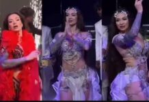जब क्रू मेंबर के चिल्लाने से बच गई………….बेली डांसर क्रिस्टीना शेख की जान