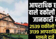 हाई कोर्ट का सख्त रुख: आपराधिक छवि वाले वकीलों की पूरी जानकारी देने के आदेश