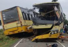 तमिलनाडु के शिवगंगा में दो सरकारी बसों में भीषण टक्कर, 11 लोगों की मौत