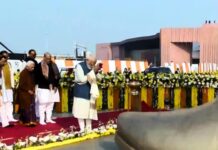 पीएम ने लखनऊ में राष्ट्र प्रेरणा स्थल का किया शुभारंभ, 3 ब्राह्मण की मूर्ति लगीं