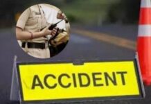 रामवन पथ गमन मार्ग पर भीषण सड़क हादसा, पुलिसकर्मियों से भरी बस को ट्रक ने मारी टक्कर, कई पुलिसकर्मी घायल