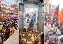 भोजशाला में पूजा और नमाज एक साथ, उमड़ी श्रद्धालुओं की भीड़