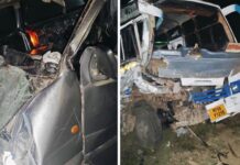 भिंड में तेज रफ्तार बनी काल, बस और कार भिड़ीं; चार की मौके पर मौत