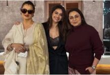 रेखा और रानी मुखर्जी के साथ कीर्ति सुरेश ने बिताई यादगार शाम, साथ में नजर आईं बॉलीवुड की ‘महारानी’