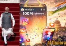 नरेंद्र मोदी ने रचा इतिहास, Instagram पर 100 मिलियन फॉलोअर्स पार