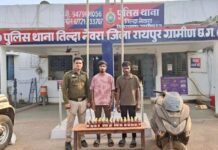 तिल्दा-नेवरा में ‘ऑपरेशन निश्चय’ के तहत कार्रवाई, अवैध शराब मामले में दो गिरफ्तार