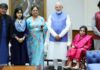 पूरे परिवार के साथ पीएम मोदी से भेंट की पूर्व मुख्यमंत्री वसुंधरा राजे ने