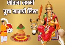 शीतला सप्तमी में इन सामग्री की पड़ेगी जरूरत