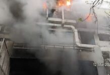 बिजली मीटर फैक्ट्री में भीषण आग, दो दर्जन से ज्यादा लोग झुलसे