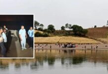 नर्मदा में बड़ा हादसा टला: 16 यात्री और 5 बाइक समेत नाव पलटी, 4 युवकों ने बचाई जान