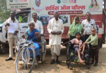 18 दिवसीय सर्विस ऑन व्हील्स अभियान बना जनसेवा की मिसाल, हजारों दिव्यांगजन एवं वृद्धजन लाभान्वित