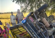 गुना के डायल 112हीरोज: तत्परता से मिली मदद, ऑटो पलटने से घायल महिलाओं को पहुँचाया अस्पताल