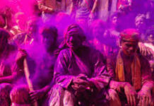 रंग नहीं, डोलची की बौछारें; पावटा में धुलंडी के अगले दिन अनोखी होली