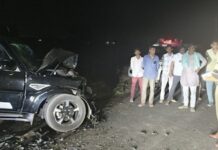 क्रूजर और स्कॉर्पियो की आमने-सामने टक्कर हुई