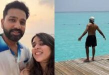 आईपीएल से पहले मालदीव पहुंचे रोहित शर्मा, शर्टलेस फोटो सोशल मीडिया पर वायरल