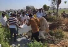 खेत में किसान की नृशंस हत्या, हाथ-पैर बांधकर कुएं में डाला शव