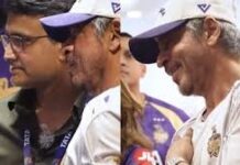 IPL में ‘किंग’ से मिले ‘प्रिंस ऑफ बंगाल’, Shah Rukh Khan और Sourav Ganguly की मुलाकात वायरल