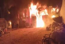 राजस्थान के नीमराना में आग का तांडव, निजी गोदाम बना मौत का कुंड