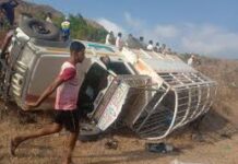 बीजापुर से सोनमपल्ली जा रहे मजदूरों से भरा पिकअप पलटा, 29 घायल