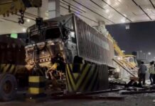 Gegal Toll Plaza पर भीषण हादसा, कंटेनर ने कार को कुचला, 7 घायल