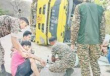 बड़ा हादसा: पुसपाल घाट में हाइवा दुर्घटनाग्रस्त, तीन घायल, CRPF ने दिखाई त्वरित मदद