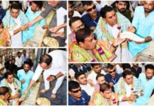 आशीर्वाद लेकर बोले- 100 सीटें जीतने का है पूरा भरोसा