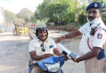 दुर्ग में ट्रैफिक सख्ती, हेलमेट न पहनना पड़ा भारी