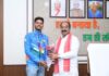 उप मुख्यमंत्री अरुण साव से छत्तीसगढ़ के अंतरराष्ट्रीय शूटर दिव्यांशु ने की मुलाकात