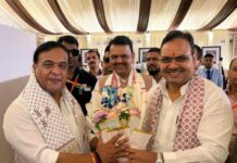 मुख्यमंत्री भजनलाल शर्मा गुवाहाटी में शपथ ग्रहण समारोह में हुए शामिल