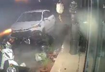 कोरबा में नशे में कार चालक का आतंक, ट्रेलर से टक्कर के बाद गाड़ी नाली में घुसाई