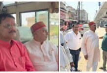 पेट्रोल-डीजल बचत की अपील का असर, विधायक प्रदीप पटेल अब बस से कर रहे जनसंपर्क