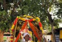 पेट्रोल-डीजल बचाने का संदेश, दूल्हों ने चुना बैलगाड़ी का सफर