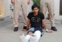 दबिश के दौरान खिड़की से कूदा साइबर आरोपी, पुलिस ने दबोचा