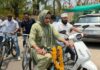 PM मोदी की अपील का असर: खंडवा में BJP विधायक धूप में साइकिल से निकलीं