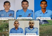 वायुसेना को बड़ा झटका, विमान दुर्घटना में 5 जवान अफ़सरों की मौत