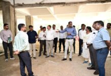 लोक निर्माण विभाग के सचिव ने निर्माणाधीन कंपोजिट बिल्डिंग के कार्यों का किया निरीक्षण