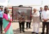 राष्ट्रपति मुर्मु को ग्वालियर विमानतल पर दी भावभीनी विदाई