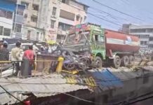 नगर निगम के टैंकर ने मचाई तबाही, कई गाड़ियां क्षतिग्रस्त; बाल-बाल बचे लोग