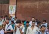 कड़े पहरे में शुरू हुई सिपाही भर्ती परीक्षा, 22 केंद्रों पर अभ्यर्थियों की भीड़