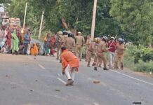 युवक की मौत पर भड़का गुस्सा, आगरा में जमकर बवाल