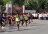 ग्वालियर में ‘रन फॉर OTF’ मैराथन के दौरान युवाओं का प्रदर्शन, कांग्रेस के खिलाफ नारेबाजी