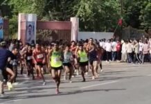 ग्वालियर में ‘रन फॉर OTF’ मैराथन के दौरान युवाओं का प्रदर्शन, कांग्रेस के खिलाफ नारेबाजी