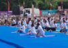 राज्य स्तरीय योग दिवस कार्यक्रम में राष्ट्रपति ने किया योग, जबलपुर हुआ गौरवान्वित