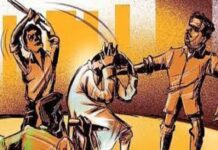 मजदूरी विवाद में हिंसा, युवक के चाचा की पिटाई सीसीटीवी में कैद