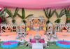श्रीजी का चंदन बंगला दर्शन, फुहारों और पुष्प श्रृंगार से भक्त हुए भावविभोर