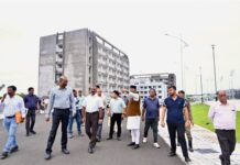महिला एशियन चैंपियनशिप की तैयारियों को लेकर मंत्री सारंग नाथुबरखेड़ा अंतरराष्ट्रीय स्पोर्ट्स कॉम्पलेक्स का किया निरीक्षण